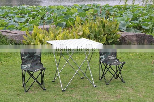 Camping portable aluminum briefcase foldable picnic table