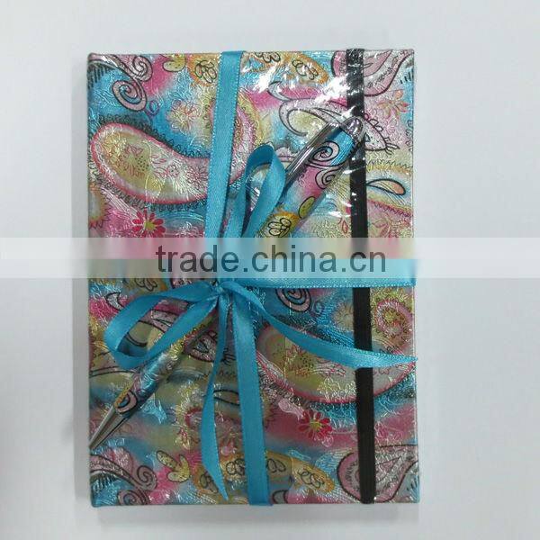 Metal ballpoint pen and notebook gift pen set, item no. B1226+NB-001