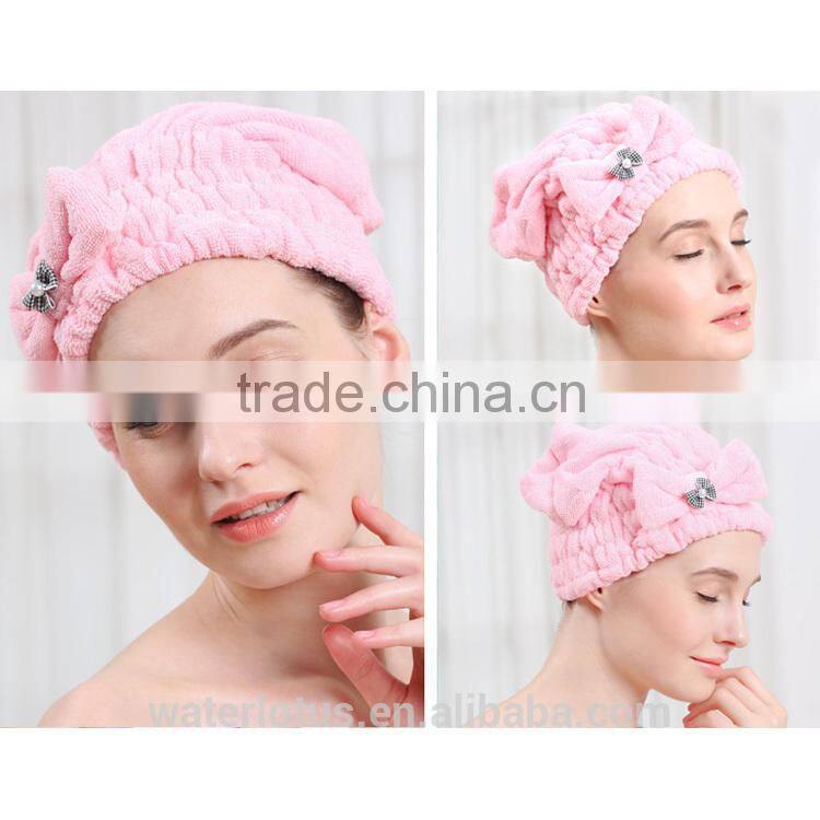 china manufacturer wholesale microfiber bathrobe and hair-drying cap set