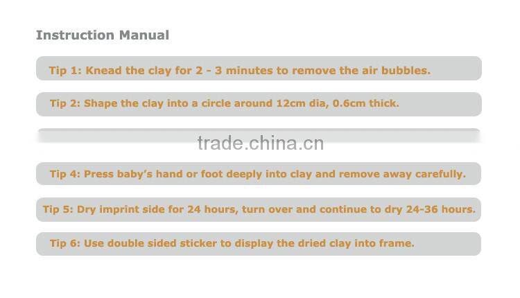 Baby Shower Gift Baby Ink Imprint Kit Blue Photo Frame