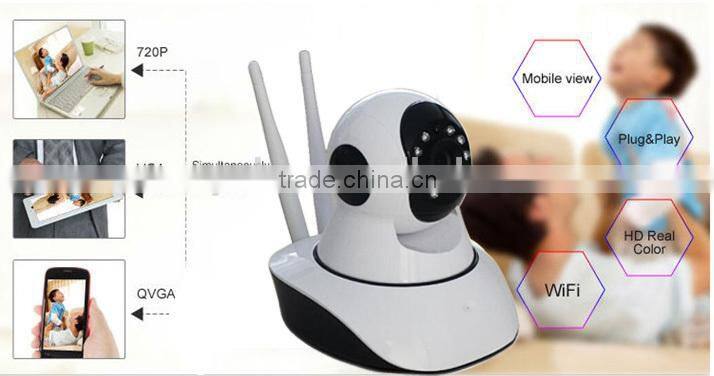 Plug Play two way audio external camera SD card Andriod ISO phone IP wifi intercom camera WPS wireless camera Mic & speaker