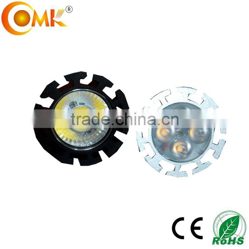 black MR16/G5.3/GU10 die cast aluminum spot light