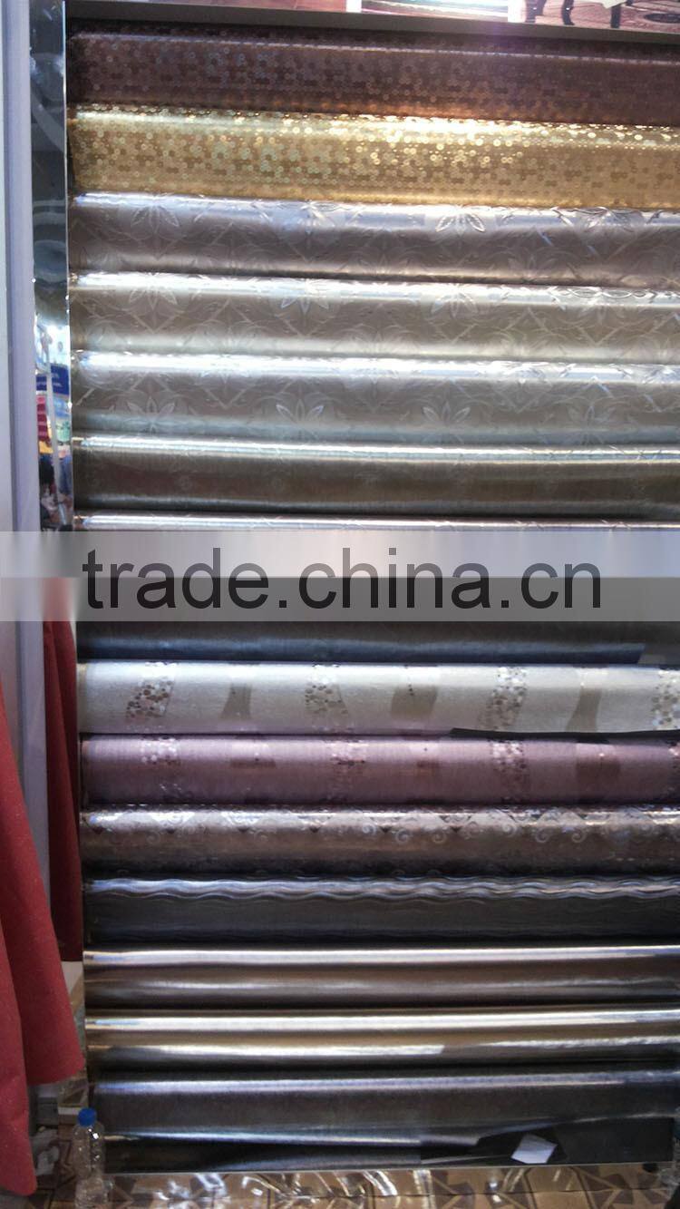 gold coatedand printed transparent pvc tablecloth