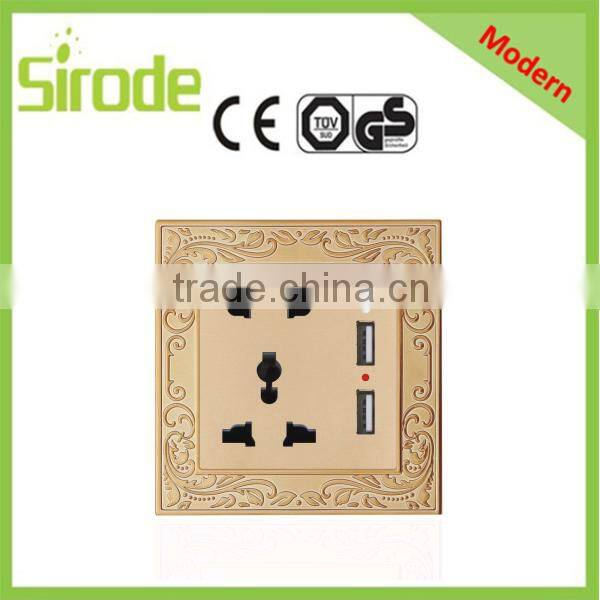 UK market BS Standard bakelite 45A DP switch + 13A switched scoket with neon light cooker unit