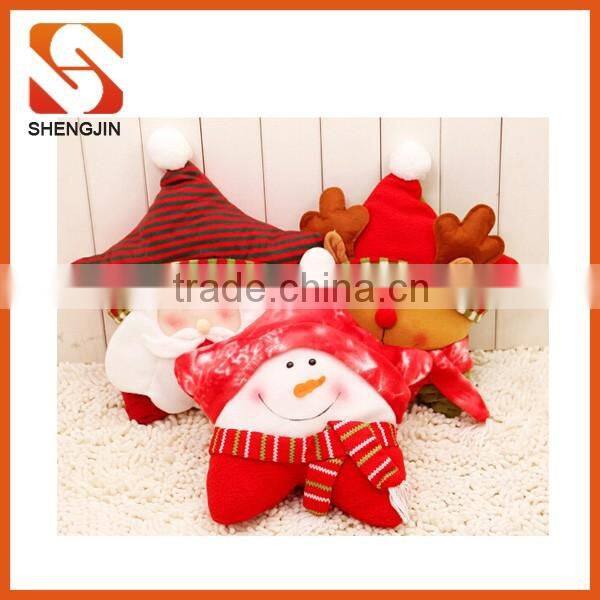 Traditional snowman and Santa stocking