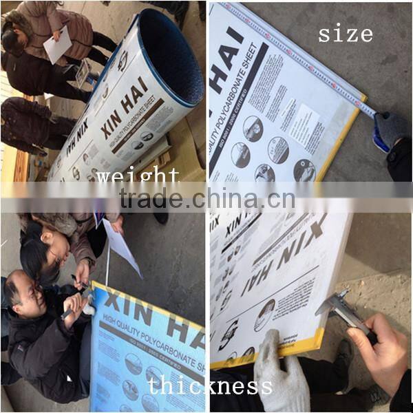 UV protection recycled pet plastic raw material pool cover polycarbonate hollow sheet