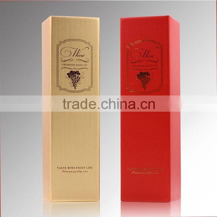 Corrugated portable custom paper wine box bottle packaging custom high quality wine gift box packaging