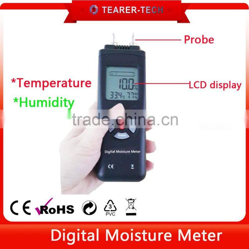 LCD Display Digital Wood Moisture Meter for Wood, Sheetrock, Carpets TL-700