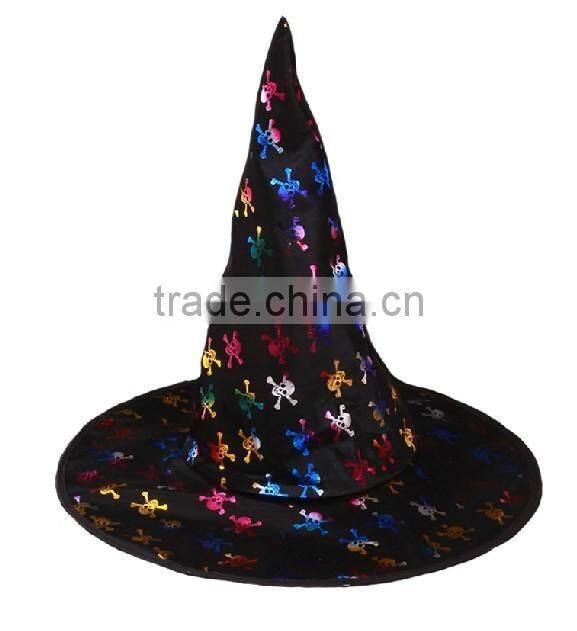 Printed colorful witch hat