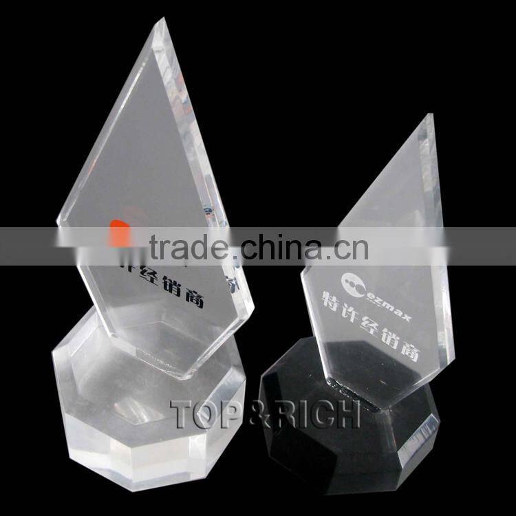 High Quality Fashionable Clear Acrylic Acrylic World Cup Soccer Trophy with Various Size
