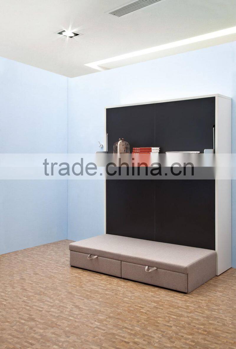 modern multiple function wall bed folding bed with hutches