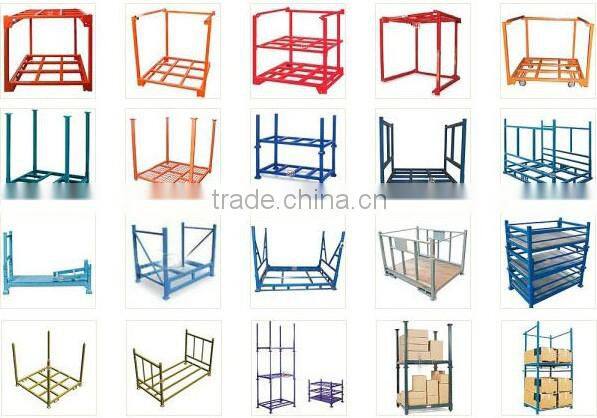 Warehouse storage metal stack racking