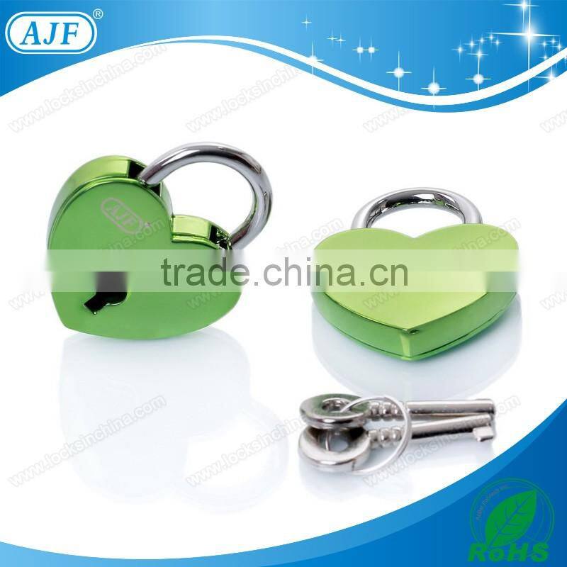 AJF 2016 TUV TEST passed the newest popular small colorful wish love heart lock