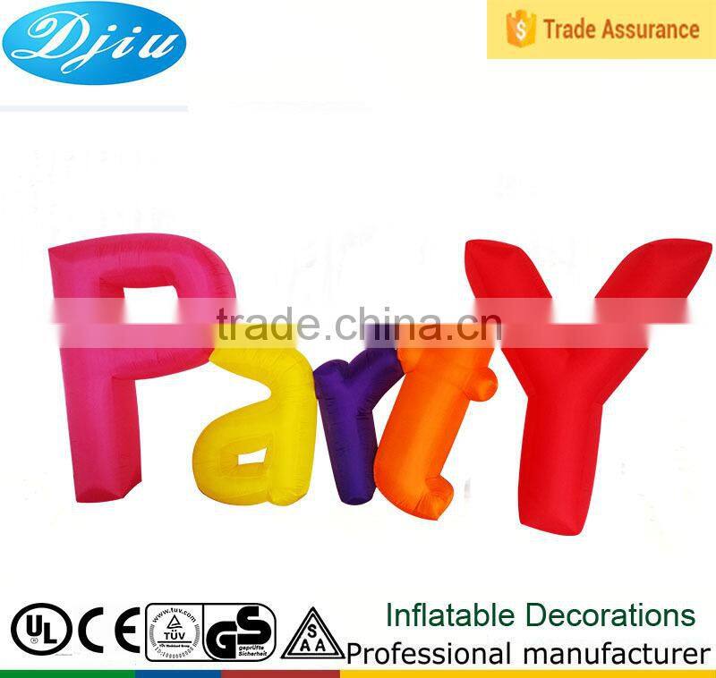 Colorful PARTY Airblown Inflatable Party Decoration