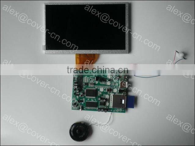 1.8'' .2.4", 4.3", 5" 7", 10" video module with multiple buttons to control different videos for video greeting cards