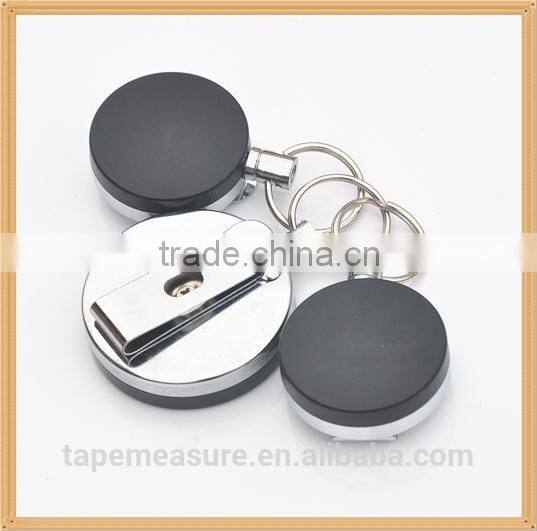 Novelty fashion metal retractable id badge holders cheap hot business gifts item with Your Logo or Name