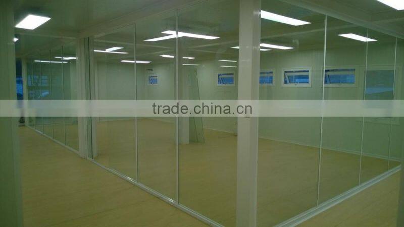 large glass window office