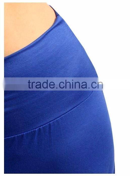 Women solid color rayon long maxi skirt for women