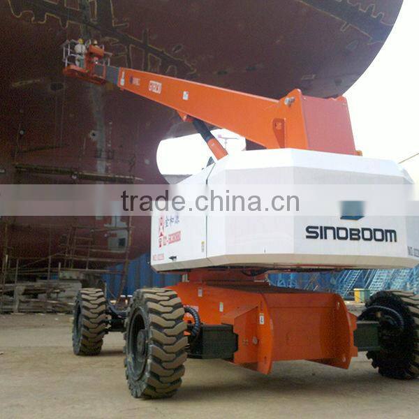 Hot sale shipbuilding equipment telescopic aerial work platform,easy operation telescopic boom lift,hydraulic telescoping lifts