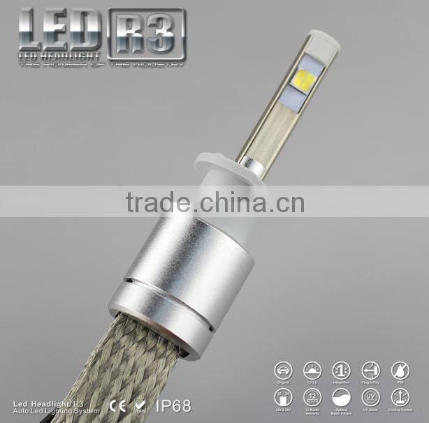 Auto Parts LED lights 40W 4800LM 6000k 12v 24v car led headlight h1 4800lm