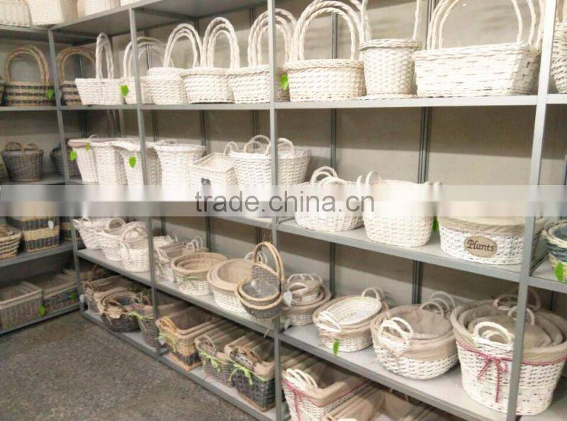 Dark brown Two Tier Wicker Oval Pet Bed Basket House Wicker Cave with Bed on Top