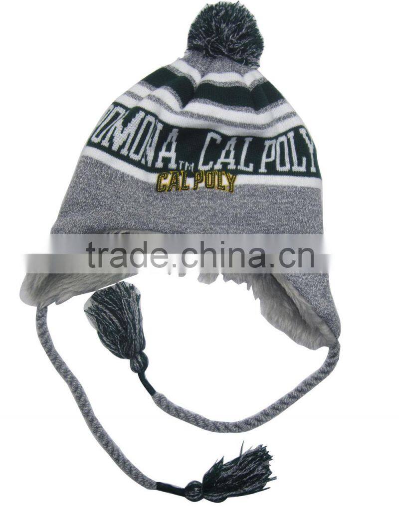 Wholesale winter fashion knit beard beanie hat
