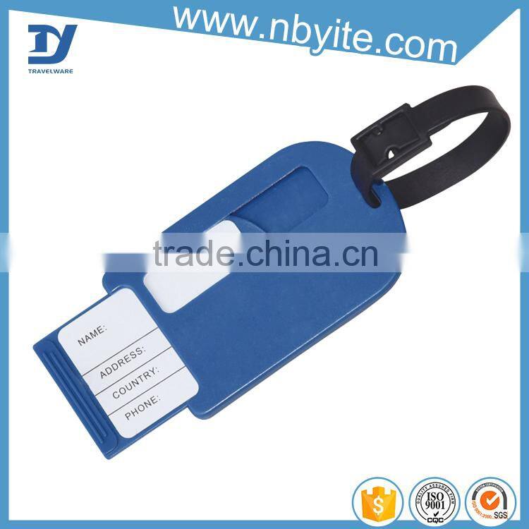 OEM factory in china hot sale pvc luggage tag with insert paper