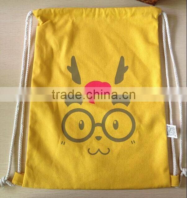 Organic China canvas tote bag with Inner Pocket and Metal Button