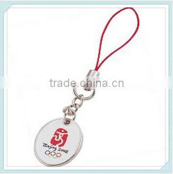 wholesale promotion zinc alloy die casting cell phone wrist strap (xdm-mps07)