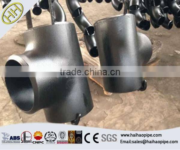 ASTM A234 WPB ASME B16.11 Seamless Carbon steel (EQUAL,REDUCING) TEE pipe fitting