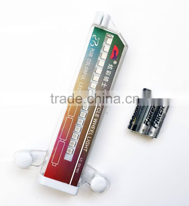 New hot LED light wheel road bike, spoke colorful lighting for mountain bike