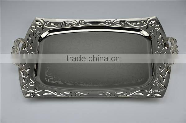 silver serving trays T361