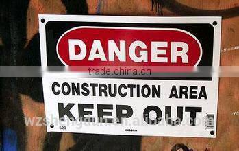 reflective aluminium construction safety signs for road work safety