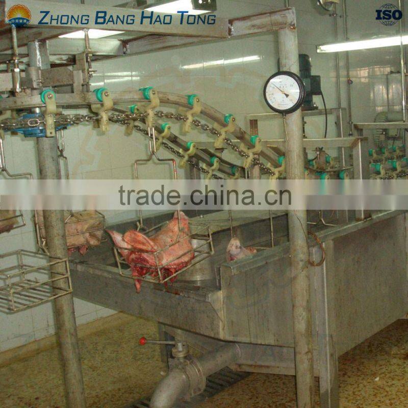 pig head dehairing machine for various size pig slaughterhouse