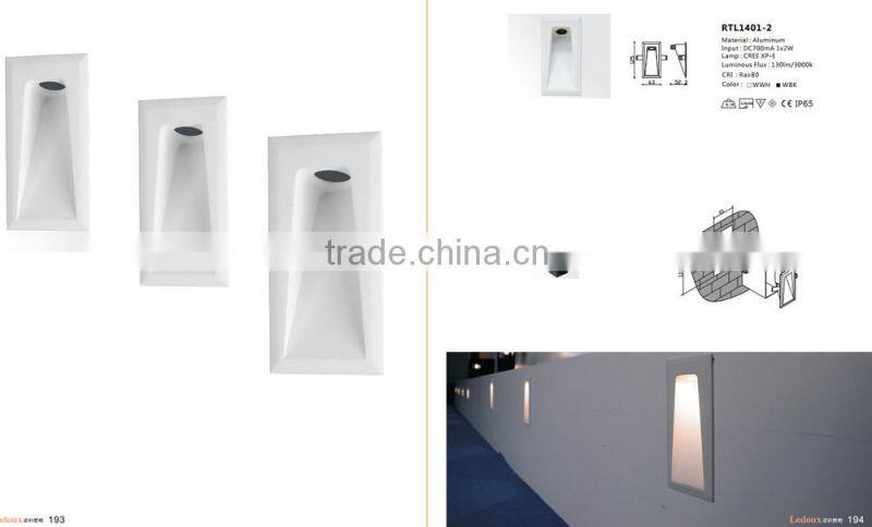 Modern outdoor led recessed wall light led stair light
