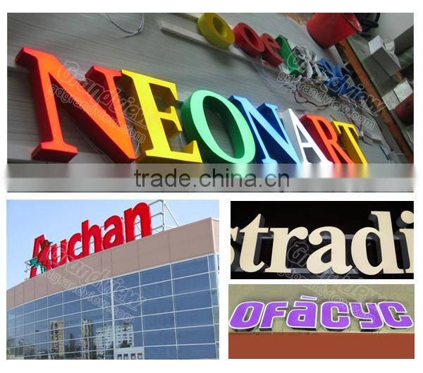 Acrylic illuminated channel letter signage led sign lights