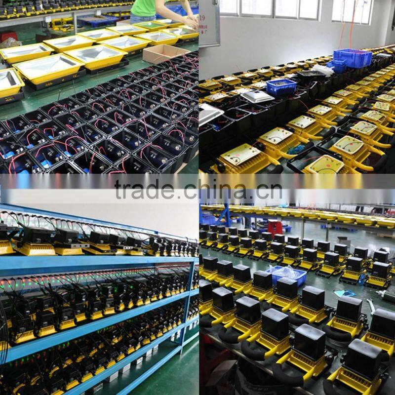 Aluminum portable outdoor 10w 20w 30w 50w rechargeable led flood light emergency led work lamp