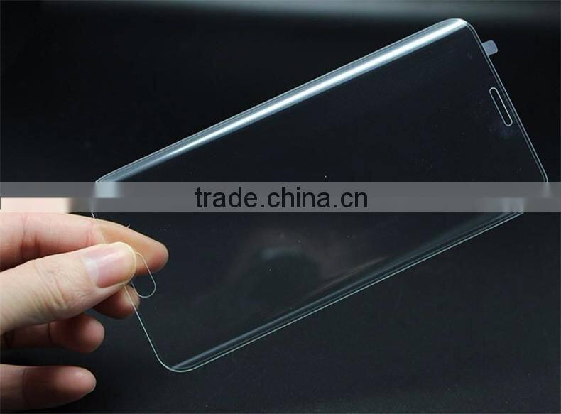 Full Cover Clear Screen Protector 0.2mm 3D Curved Toughened Film Guard Tempered Glass For Samsung Galaxy S6 Edge Plus