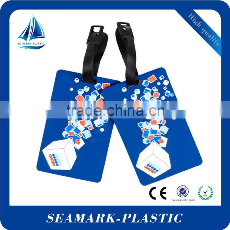 2016 bulk cheap custom shape soft pvc durable plastic luggage tags