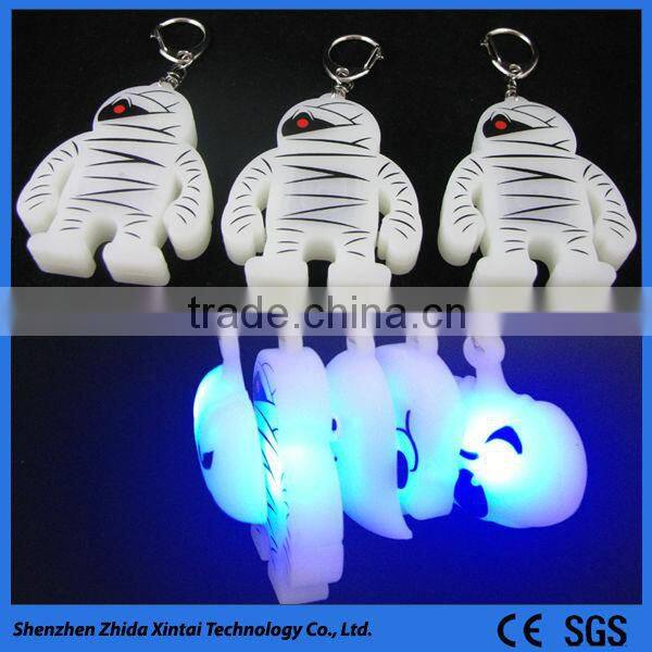 wholesale on alibaba silicone promotional ring fur keychain