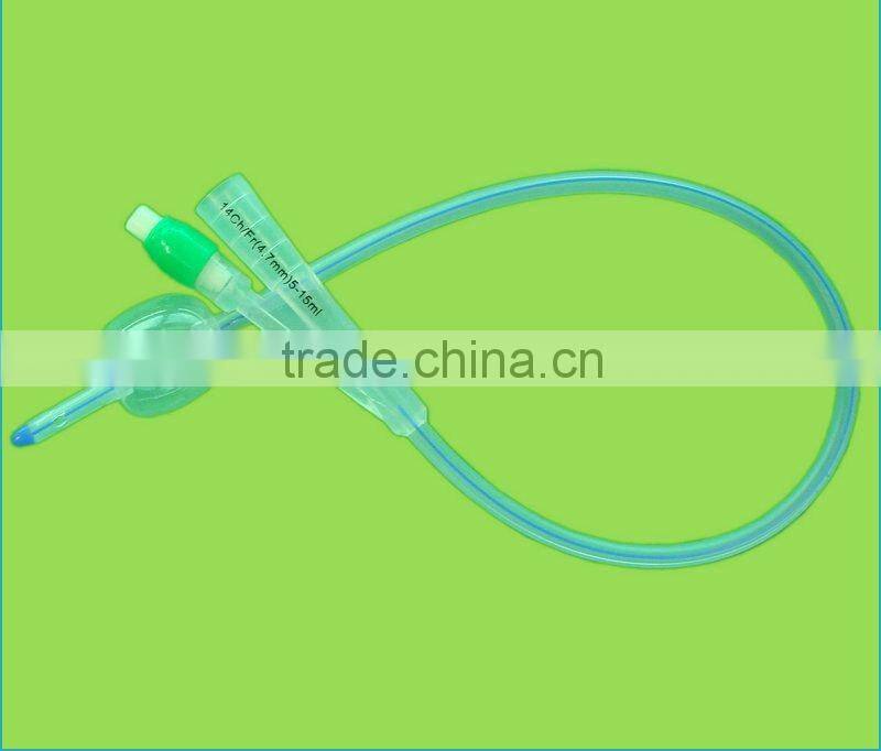 Silicone foley catheters