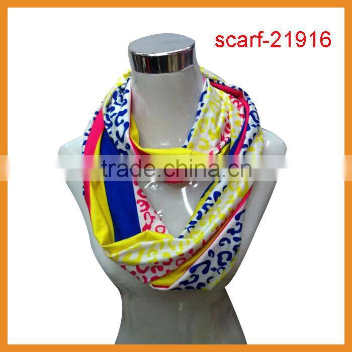 floral scarf with green color,spring scarf infinity design
