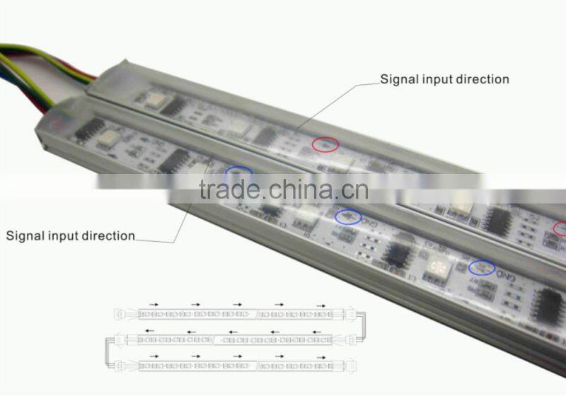 Hot sale led screen with digital led strip WS2811/2812, programming led strip with controller