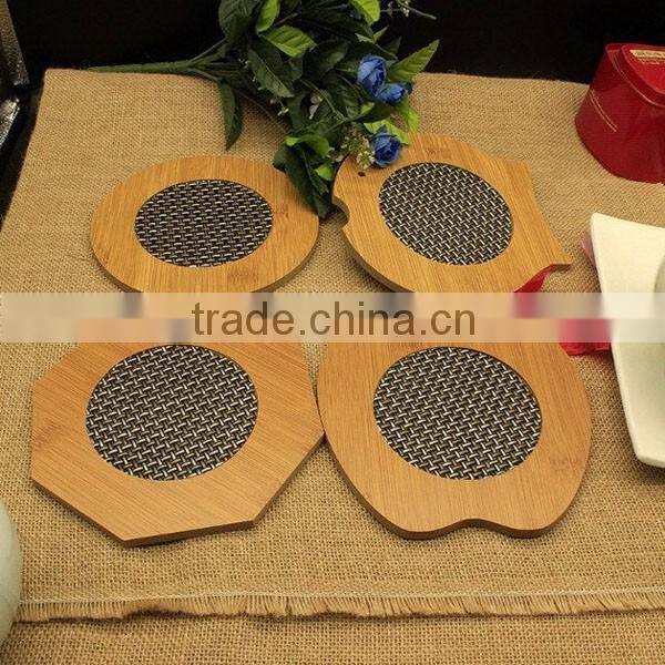 Slip insulation mat bamboo mat bowls mat bamboo pot cutlery