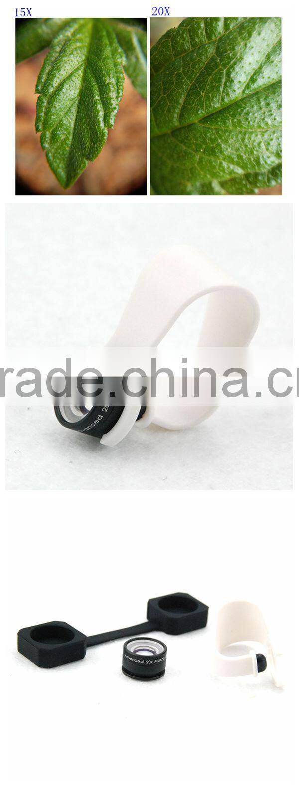 mobile phone accessories clip lens 20X macro phone fresnel camera lens