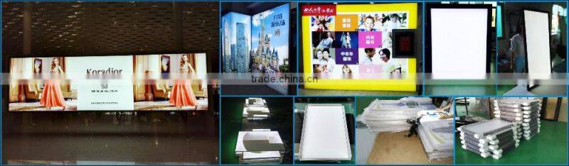 Light Sign Slim Aluminous Frameless Free Standing Tension LED Fabric Display