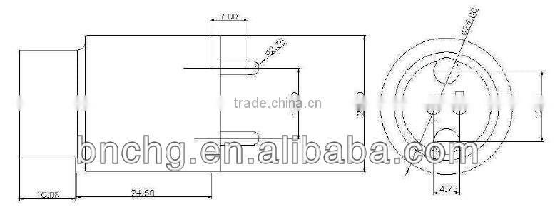 Easily installed plug-in t8 to t5 lamp adaptor