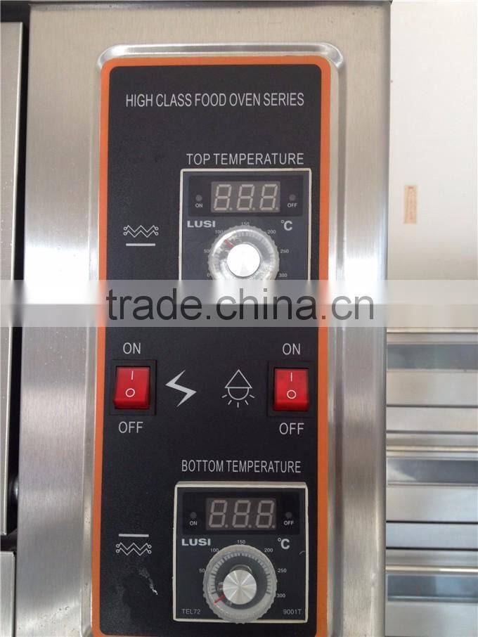 Pizza Oven Baker's magic assitant 1 deck 2 trays Electric Bakery Oven with Ceramic Stone