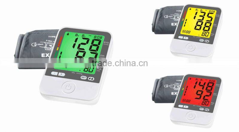 Arm Cuff digital LCD display home care blood pressure monitor