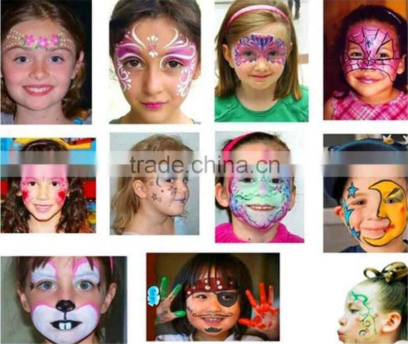 2016 hot sale Wonderful Face Paint non toxic with RAINBOW COLORS